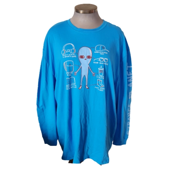 CULTURE FLY ☆ STRANGE PLANET ☆ UNISEX ☆ LONG SLEEVE TEE ☆ 3XL ☆ NWT - Picture 3 of 10